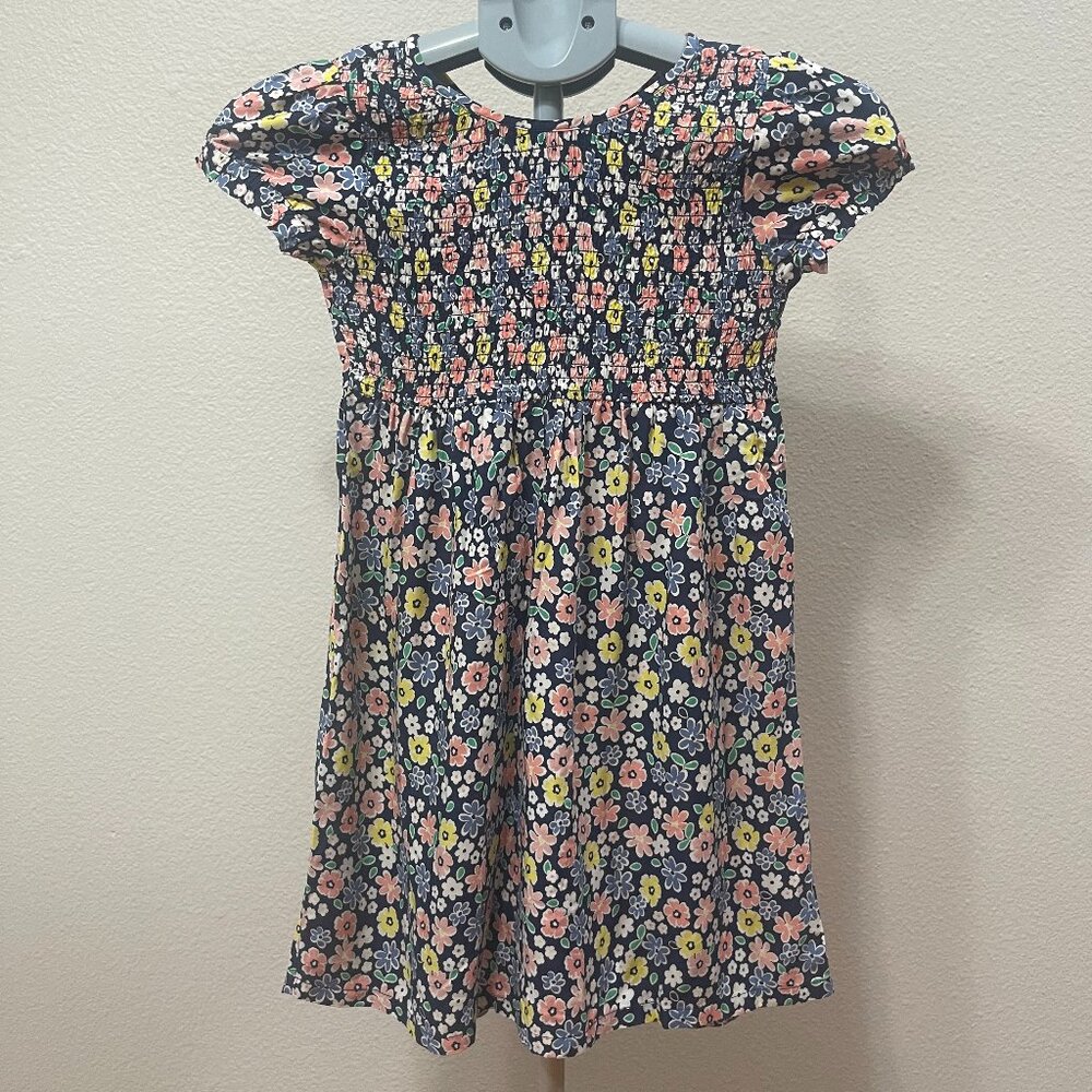 Carters Multi Color Navy Blue Dress Girls Size 7
